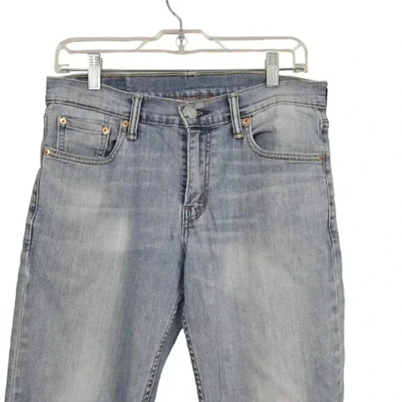 Levi's Men's 511 Slim Fit Light Wash Jeans  Distressed Ripped Knee 30x30 - Picture 4 of 13